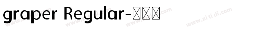 graper Regular字体转换